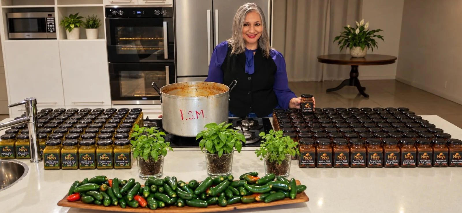 Artisanal jars and preserves